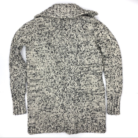 Banana Republic Italian Wool Leather Long Cardigan - Picture 5 of 7